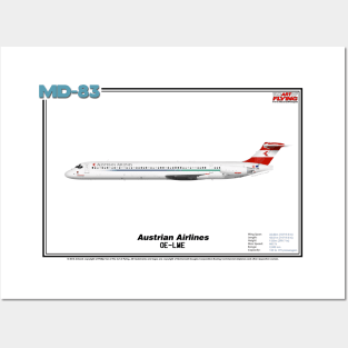 McDonnell Douglas MD-83 - Austrian Airlines (Art Print) Posters and Art